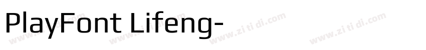 PlayFont Lifeng字体转换